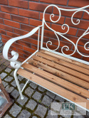 ŁAWKA 115 CM KUTY METAL HOME & GARDEN Z DREWNIANYM SIEDZISKIEM W STYLU FRANCUSKIM , PROWANSALSKIM , SHABBY , LOFT. ŁAWKA 115 CM KUTY METAL HOME & GARDEN Z DREWNIANYM SIEDZISKIEM W STYLU FRANCUSKIM , PROWANSALSKIM , SHABBY , LOFT.