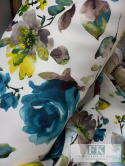 MATERIAŁ - TKANINA KWIATY VELVET NA ZASŁONY , OBRUSY, PIĘKNY WZÓR 280 CM MATERIAŁ - TKANINA KWIATY VELVET NA ZASŁONY , OBRUSY, PIĘKNY WZÓR 280 CM