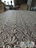 OBRUS 120/200 BIEL GIPIURA PEŁNA , GLAMOUR SHABBY CHIC