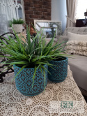 OSŁONKA DONICA 15 CM DO WNĘTRZ I OGRODÓW W STYLU BOHO RUSTYKALNYM VINTAGE OSŁONKA DONICA 15 CM DO WNĘTRZ I OGRODÓW W STYLU BOHO RUSTYKALNYM VINTAGE