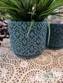 OSŁONKA DONICA 15 CM DO WNĘTRZ I OGRODÓW W STYLU BOHO RUSTYKALNYM VINTAGE OSŁONKA DONICA 15 CM DO WNĘTRZ I OGRODÓW W STYLU BOHO RUSTYKALNYM VINTAGE