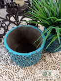 OSŁONKA DONICA 15 CM DO WNĘTRZ I OGRODÓW W STYLU BOHO RUSTYKALNYM VINTAGE OSŁONKA DONICA 15 CM DO WNĘTRZ I OGRODÓW W STYLU BOHO RUSTYKALNYM VINTAGE