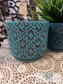 OSŁONKA DONICA 15 CM DO WNĘTRZ I OGRODÓW W STYLU BOHO RUSTYKALNYM VINTAGE OSŁONKA DONICA 15 CM DO WNĘTRZ I OGRODÓW W STYLU BOHO RUSTYKALNYM VINTAGE