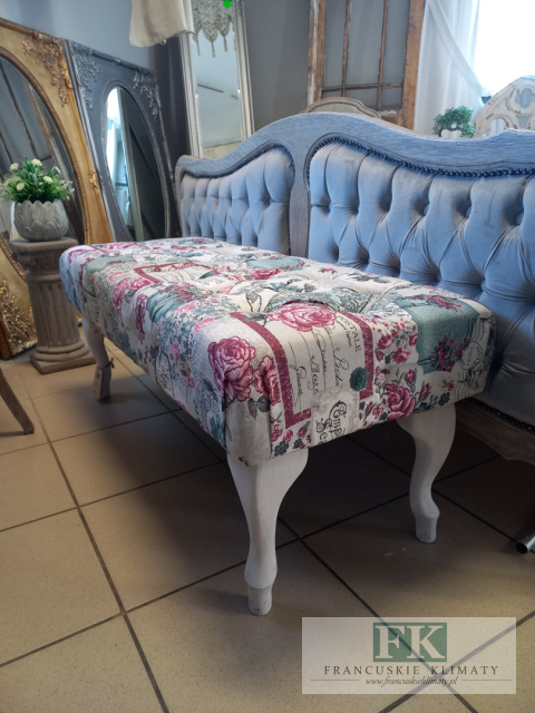 SIEDZISKO - ŁAWECZKA - PUF głęboko pikowane W STYLU FRANCUSKIM , SKANDYNAWSKIM ,PROWENSALSKIM , SHABBY SIEDZISKO - ŁAWECZKA - PUF głęboko pikowane W STYLU FRANCUSKIM , SKANDYNAWSKIM ,PROWENSALSKIM , SHABBY