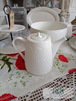 KOLEKCJA KORONKA PEŁNA DZBANEK poj. 800 ml. styl francuski, shabby, vintage , retro