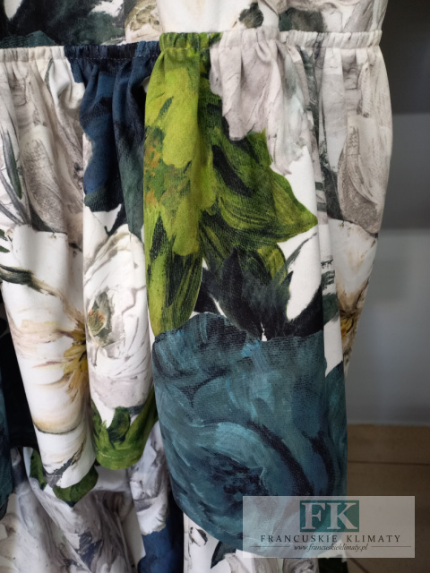 KOMPLET ZASŁON , ZASŁONY, ZASŁONA 140/250 VELLUR VELVET - PLUSZ KWIATY ZIELEŃ NOWOŚĆ KOMPLET ZASŁON , ZASŁONY, ZASŁONA 140/250 VELLUR VELVET - PLUSZ KWIATY ZIELEŃ NOWOŚĆ
