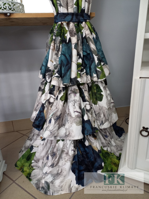 KOMPLET ZASŁON , ZASŁONY, ZASŁONA 140/250 VELLUR VELVET - PLUSZ KWIATY ZIELEŃ NOWOŚĆ KOMPLET ZASŁON , ZASŁONY, ZASŁONA 140/250 VELLUR VELVET - PLUSZ KWIATY ZIELEŃ NOWOŚĆ