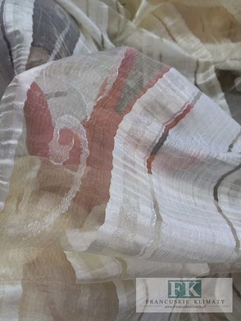 MATERIAŁ tkanina ORGANZA KRESZOWA PASY 270 CM MATERIAŁ tkanina ORGANZA KRESZOWA PASY 270 CM
