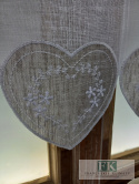 METRAŻ ! ZAZDROSTKA BEŻ SERCE HAFT WITRAŻ WYS 40 CM , PROWANSJA , VINTAGE , RETRO , SHABBY CHIC METRAŻ ! ZAZDROSTKA BEŻ SERCE HAFT WITRAŻ WYS 40 CM , PROWANSJA , VINTAGE , RETRO , SHABBY CHIC