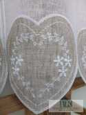 METRAŻ ! ZAZDROSTKA BEŻ SERCE HAFT WITRAŻ WYS 60 CM , PROWANSJA , VINTAGE , RETRO , SHABBY CHIC METRAŻ ! ZAZDROSTKA BEŻ SERCE HAFT WITRAŻ WYS 60 CM , PROWANSJA , VINTAGE , RETRO , SHABBY CHIC