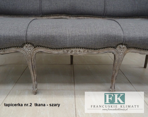 TAPICERKA TKANA SZARA
