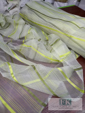 TKANINA MATERIAŁ ORGANZA PASY ZIELEŃ - OLIWKA 300 CM TKANINA MATERIAŁ ORGANZA PASY ZIELEŃ - OLIWKA 300 CM