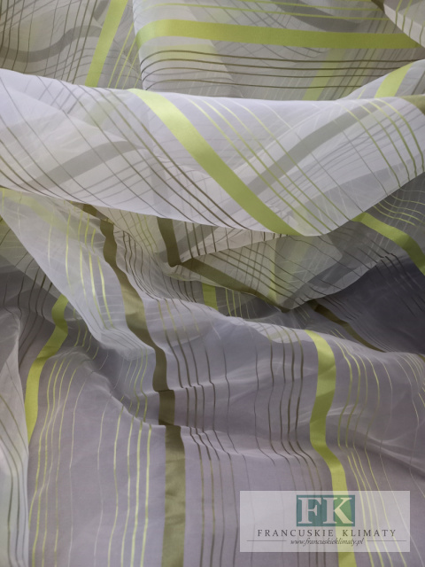 TKANINA MATERIAŁ ORGANZA PASY ZIELEŃ - OLIWKA 300 CM TKANINA MATERIAŁ ORGANZA PASY ZIELEŃ - OLIWKA 300 CM