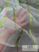 TKANINA MATERIAŁ ORGANZA PASY ZIELEŃ - OLIWKA 300 CM TKANINA MATERIAŁ ORGANZA PASY ZIELEŃ - OLIWKA 300 CM