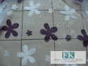 TKANINA MATERIAŁ ORGANZA KWIATY SZER 280 FIOLET - ŁAMANA BIEL TKANINA MATERIAŁ ORGANZA KWIATY SZER 280 FIOLET - ŁAMANA BIEL