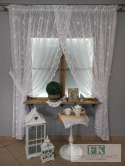 FIRANA RÓŻA BIEL , BEZ PRASOWANIA PROWANSJA , SHABBY CHIC, VINTAGE , RETRO FIRANA RÓŻA BIEL , BEZ PRASOWANIA PROWANSJA , SHABBY CHIC, VINTAGE , RETRO