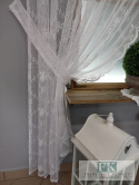 FIRANA RÓŻA BIEL , BEZ PRASOWANIA PROWANSJA , SHABBY CHIC, VINTAGE , RETRO FIRANA RÓŻA BIEL , BEZ PRASOWANIA PROWANSJA , SHABBY CHIC, VINTAGE , RETRO