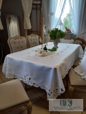 OBRUS POLA 220/137cm HAFT ,,richelieu” PROWANSJA , SHABBY OBRUS POLA 220/137cm HAFT ,,richelieu” PROWANSJA , SHABBY