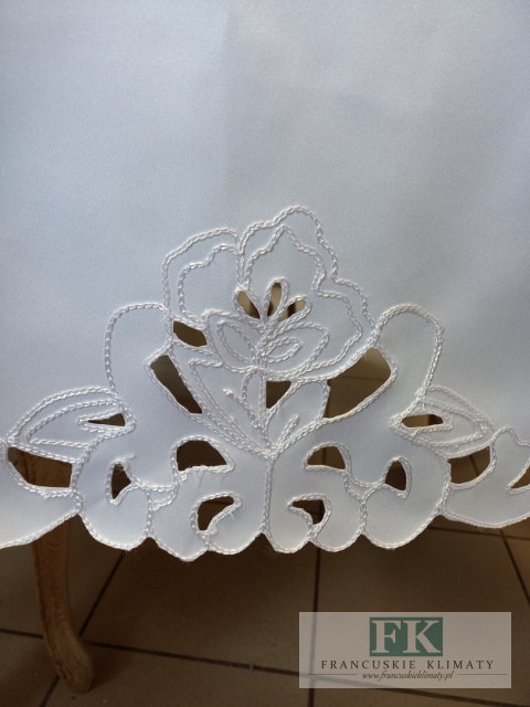 OBRUS POLA 220/137cm HAFT ,,richelieu” PROWANSJA , SHABBY OBRUS POLA 220/137cm HAFT ,,richelieu” PROWANSJA , SHABBY