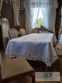 OBRUS POLA 220/137cm HAFT ,,richelieu” PROWANSJA , SHABBY OBRUS POLA 220/137cm HAFT ,,richelieu” PROWANSJA , SHABBY