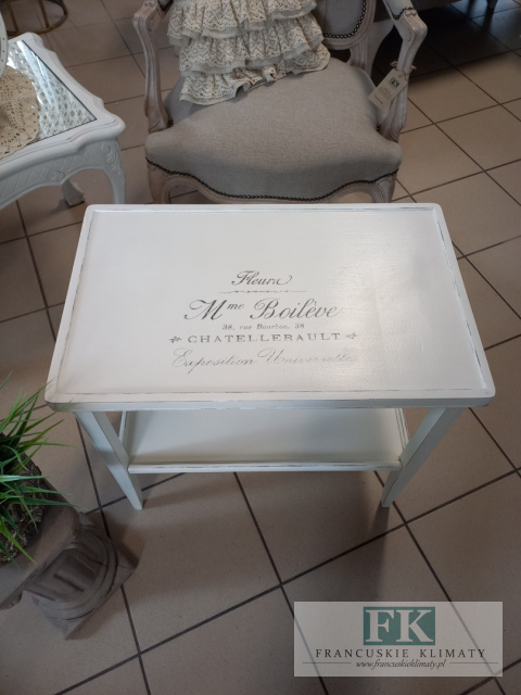 powystawowe -50 % STOLIK regał NAPISY BIEL SHABBY powystawowe -50 % STOLIK regał NAPISY BIEL SHABBY