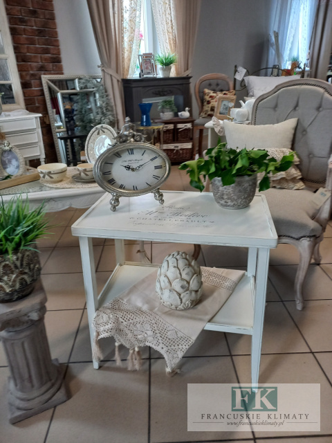 powystawowe -50 % STOLIK regał NAPISY BIEL SHABBY powystawowe -50 % STOLIK regał NAPISY BIEL SHABBY