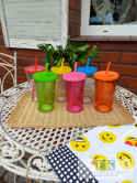 SZKLANKA DO SMOOTHIE , SUMMER PARTY 460 ML ZE SŁOMKĄ SZKLANKA DO SMOOTHIE , SUMMER PARTY 460 ML ZE SŁOMKĄ