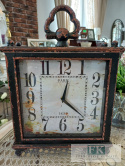 ZEGAR STOJĄCY metal 44 CM RETRO ZEGAR STOJĄCY metal 44 CM RETRO