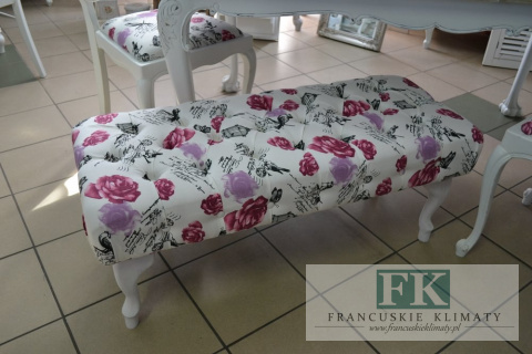 SIEDZISKO - ŁAWECZKA - PUF głęboko pikowane W STYLU FRANCUSKIM , SKANDYNAWSKIM ,PROWENSALSKIM , SHABBY SIEDZISKO - ŁAWECZKA - PUF głęboko pikowane W STYLU FRANCUSKIM , SKANDYNAWSKIM ,PROWENSALSKIM , SHABBY