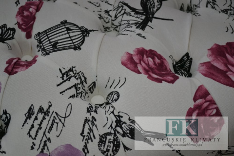 SIEDZISKO - ŁAWECZKA - PUF głęboko pikowane W STYLU FRANCUSKIM , SKANDYNAWSKIM ,PROWENSALSKIM , SHABBY SIEDZISKO - ŁAWECZKA - PUF głęboko pikowane W STYLU FRANCUSKIM , SKANDYNAWSKIM ,PROWENSALSKIM , SHABBY