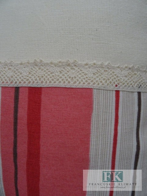 KŁ. POSZEWKA DEKORACYJNA COLORFUL STRIPS PASY 45X45 SHABBY , PROWANSJA , VINTAGE