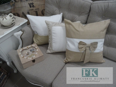 KŁ. POSZEWKA DEKORACYJNA LOUIS 45X45 SHABBY , PROWANSJA , VINTAGE