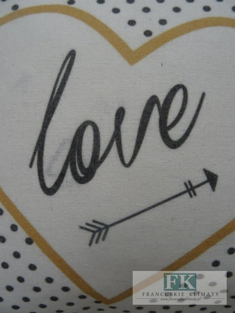 POSZEWKA DEKORACYJNA GOLDEN LOVE 40X40 SHABBY , PROWANSJA , VINTAGE