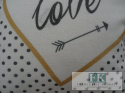 POSZEWKA DEKORACYJNA GOLDEN LOVE 40X40 SHABBY , PROWANSJA , VINTAGE