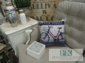 KŁ. POSZEWKA DEKORACYJNA STREET BIKE 40X40 SHABBY , PROWANSJA , VINTAGE