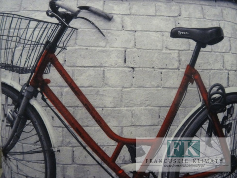 KŁ. POSZEWKA DEKORACYJNA STREET BIKE 40X40 SHABBY , PROWANSJA , VINTAGE