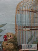 POSZEWKA DEKORACYJNA PARROTS 45X45 SHABBY , PROWANSJA , VINTAGE