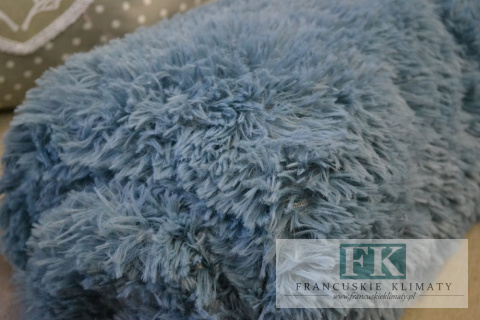 KOC NARZUTA FUTRZAK 155X220 SZARY DENIM HABBY CHIC VINTAGE KOC NARZUTA FUTRZAK 155X220 SZARY DENIM HABBY CHIC VINTAGE