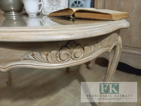 * FRANCUSKI STOLIK KAWOWY dąb ANTYCZNE DREWNO