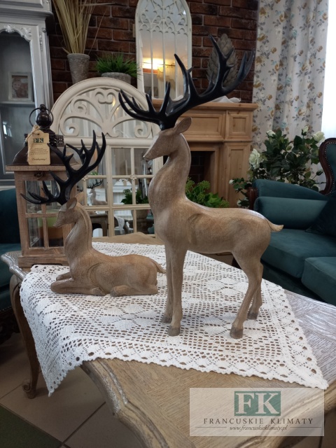 FIGURA RENIFER stojący 46 cm