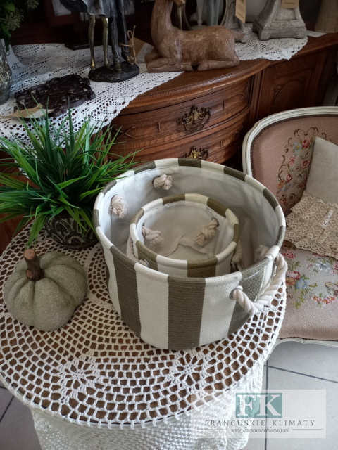 STYLOWY KOSZ TEKSTYLNY WYS 20 CM BOHO OSŁONKA STYLOWY KOSZ TEKSTYLNY WYS 20 CM BOHO OSŁONKA