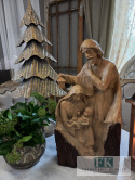 SZOPKA BOŻONARODZNIOWA , SZOPKA - SCENA ZE ŚWIĘTĄ RODZINĄ 47 cn