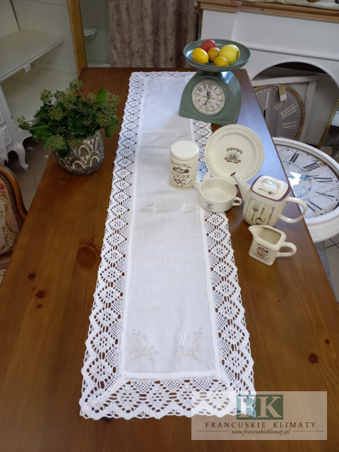 BIEŻNIK DEKORACYJNY 40X170 PROWANSJA SHABBY CHIC VINTAGE LOFT BIEŻNIK DEKORACYJNY 40X170 PROWANSJA SHABBY CHIC VINTAGE LOFT