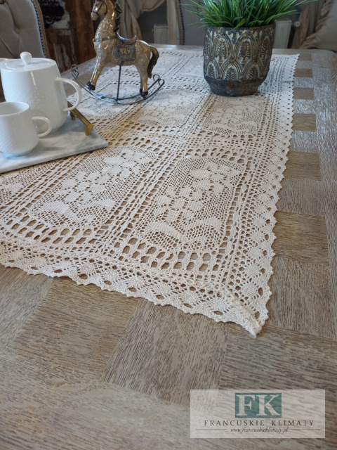 BIEŻNIK NICIANY SZYDEŁKO KORONKA AŻUR 60/120 KREM , KOLEKCJA BABCINE ROBÓTKI , BAWEŁNA BIEŻNIK NICIANY SZYDEŁKO KORONKA AŻUR 60/120 KREM , KOLEKCJA BABCINE ROBÓTKI , BAWEŁNA