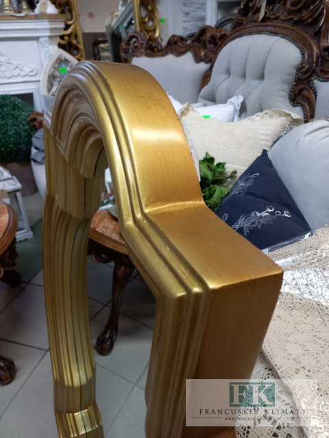 PION LUB POZIOM LUSTRO ZŁOTA RAMA 101X 76 CM