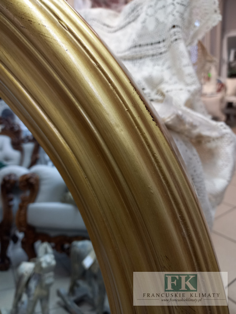 PION LUB POZIOM LUSTRO ZŁOTA RAMA 101X 76 CM