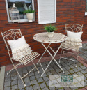 KOMPLET OGRODOWY STÓŁ + 2 KRZESŁA HOME & GARDEN METAL KUTY KOMPLET OGRODOWY STÓŁ + 2 KRZESŁA HOME & GARDEN METAL KUTY