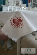 OBRUS 130X180 Z KOLEKCJI CZERWONE SERCE PROWANSJA SHABBY FRANCJA OBRUS 130X180 Z KOLEKCJI CZERWONE SERCE PROWANSJA SHABBY FRANCJA