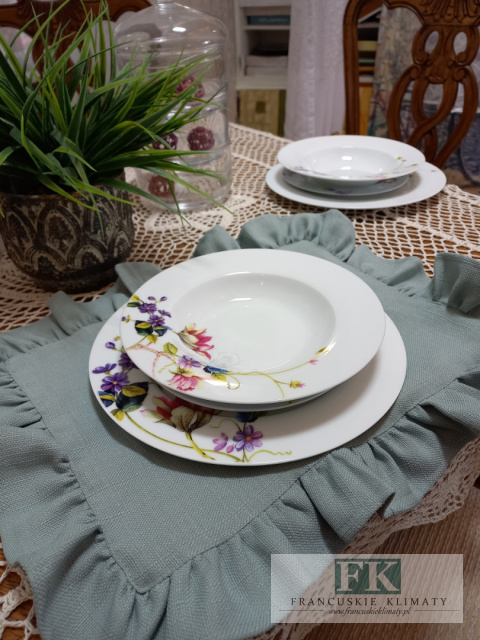 SERWIS OBIADOWY 18 ELEMETOWY KPL "LUNA" PORCELANA 6/18 SERWIS OBIADOWY 18 ELEMETOWY KPL "LUNA" PORCELANA 6/18