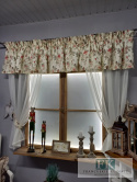 KPL KOMPLET LAMBREKIN Z BOKAMI , KWIATY , WOAL 400/40 140/160 W STYLU FRANCSKIM SHABBY KPL KOMPLET LAMBREKIN Z BOKAMI , KWIATY , WOAL 400/40 140/160 W STYLU FRANCSKIM SHABBY
